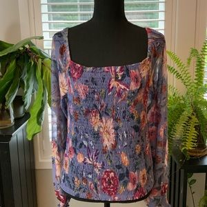 Anthropologie ruched shirt